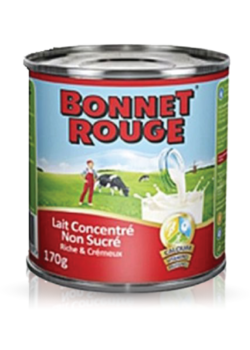 Bonnet Rouge Lait concentré Non Sucré, 170g